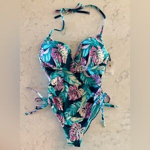Shade & Shore Women's Bathing Suit - Dream Lightly Lined Halter - 34C - NEW!!